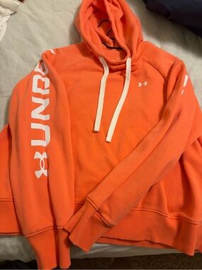 Apricot peach women’s  Orange Logo Hoodie